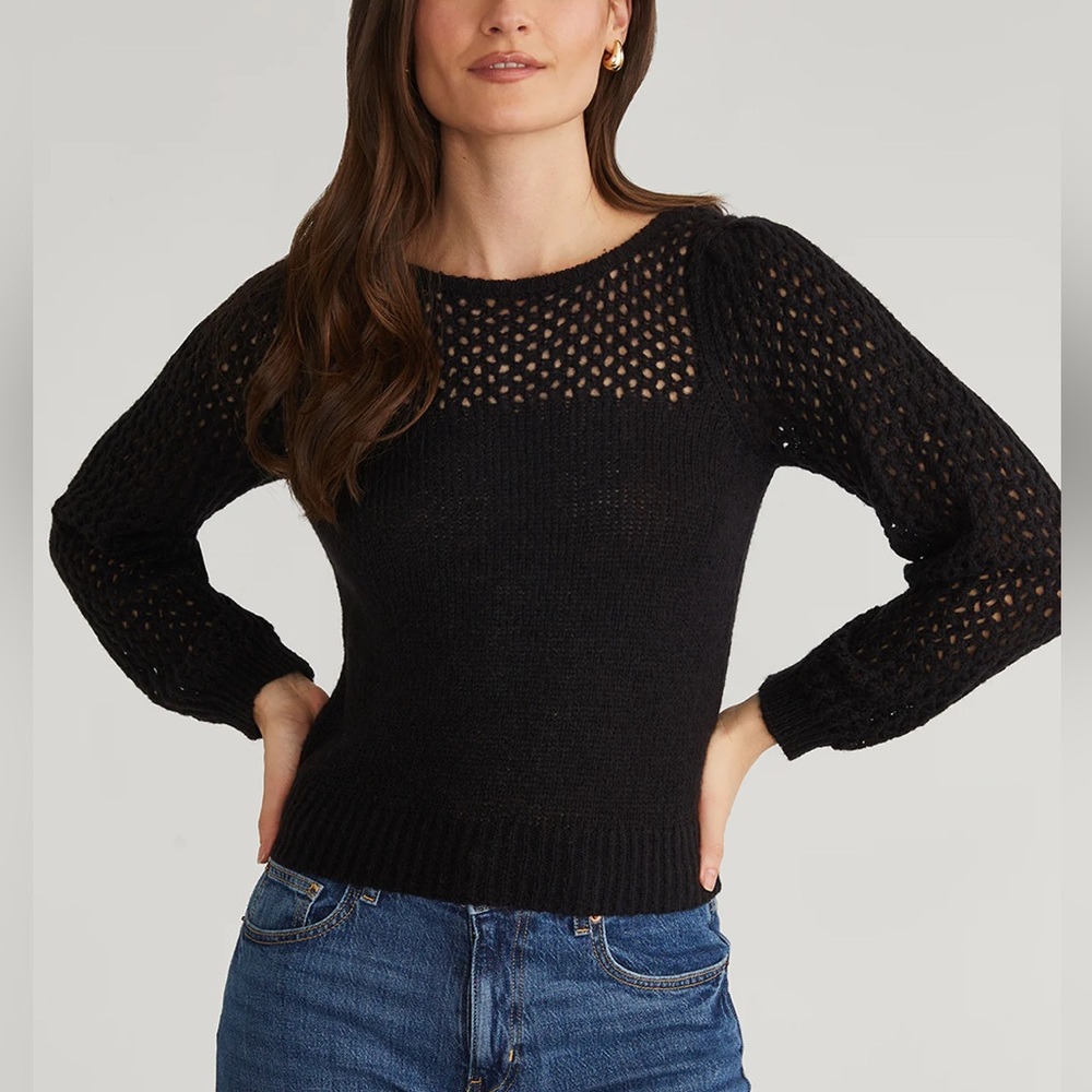 Revolve 525 America Black Crew Neck Sweater